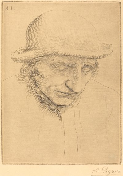 Yuvarlak Şapkalı Köylü by Alphonse Legros