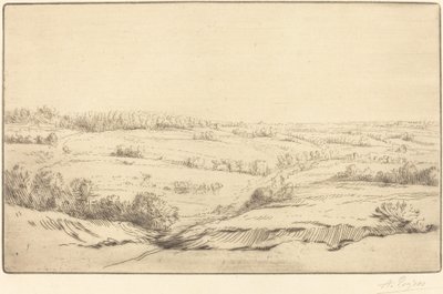 Düz Ova. by Alphonse Legros