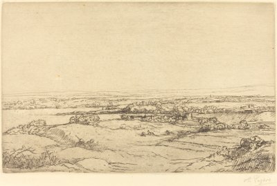Gölün yakınında düz by Alphonse Legros