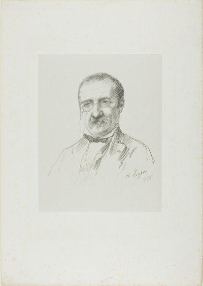 Champfleury portresi by Alphonse Legros