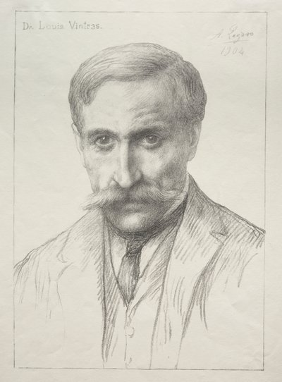 Dr. Louis Vintras'ın Portresi by Alphonse Legros