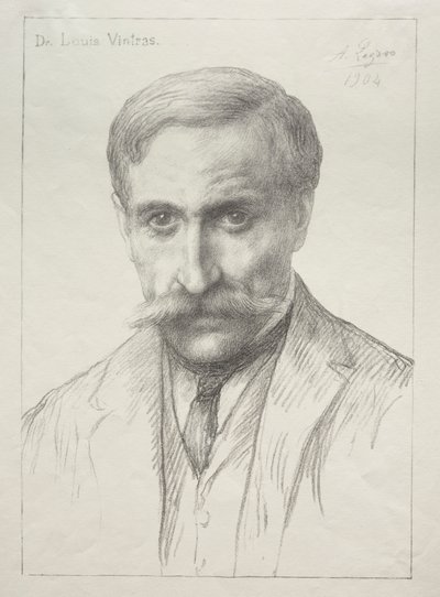 Dr. Louis Vintras. by Alphonse Legros