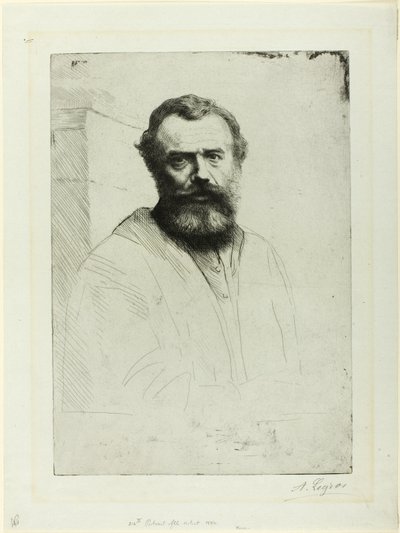 Sanatçının Portresi by Alphonse Legros