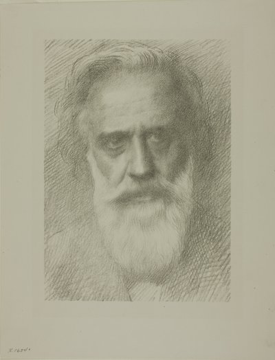 Sanatçının Portresi, sekizinci tabak by Alphonse Legros