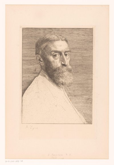 Portret van Edward Poynter by Alphonse Legros