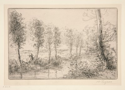 değirmenin yanında by Alphonse Legros