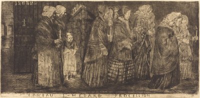 Aziz Medard Kabirinde Alayı by Alphonse Legros