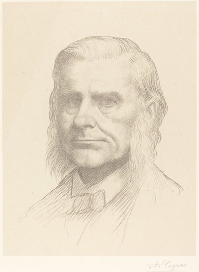 Profesör Huxley, 2. plaka by Alphonse Legros