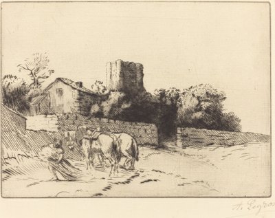 Rahip Duvarı (Le mur du presbytere) by Alphonse Legros