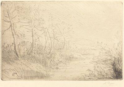 Nehir kıyısı (Bord de la Riviere) by Alphonse Legros