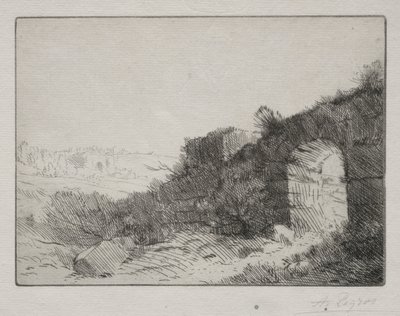 Roma Harabeleri. by Alphonse Legros