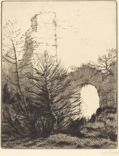 Bir Manastırın Harabeleri Les kalıntılar du monastere. by Alphonse Legros