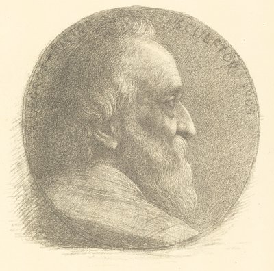 Otoportre, Madalyon, No.1, 9. plaka by Alphonse Legros