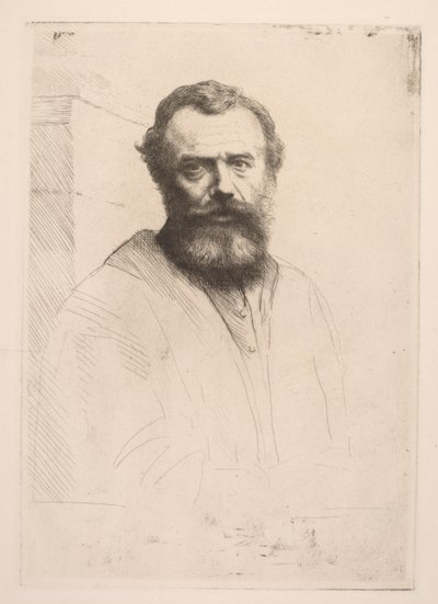 Otoportre Üçüncü Plaka. by Alphonse Legros