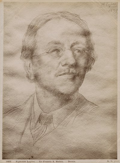 Sir Francis Seymour Haden Junior, 1895 (kağıt üzerinde altın puan) (ayrıca bkz. 414598) by Alphonse Legros