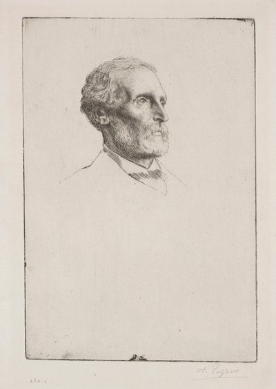 Sör Frederick W. Burton. by Alphonse Legros