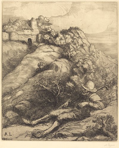 Uyuyan Çoban (Le repos du berger) by Alphonse Legros