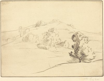 Küçük Tepe (Le coteau) by Alphonse Legros