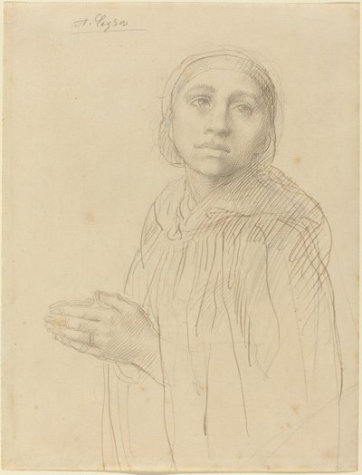 Dua Eden Kadının İncelenmesi. by Alphonse Legros