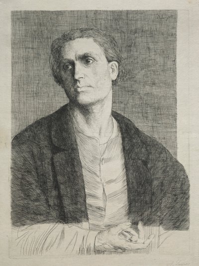 Bir Adamın Kafasının İncelenmesi by Alphonse Legros