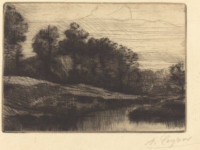 Gün Batımı (Akşam (Gün Batımı)) by Alphonse Legros