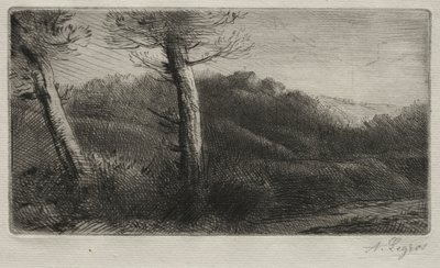 Gün batımı. by Alphonse Legros