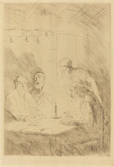 Yoksulların Akşam Yemeği by Alphonse Legros