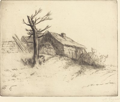 Sazdan Kulübe Chaumiere. by Alphonse Legros