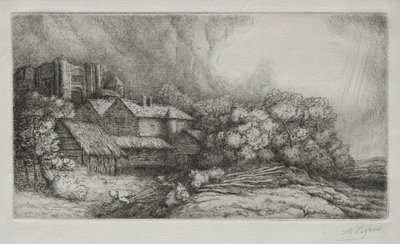 Abbey Çiftliği Manastır Çiftliği. by Alphonse Legros