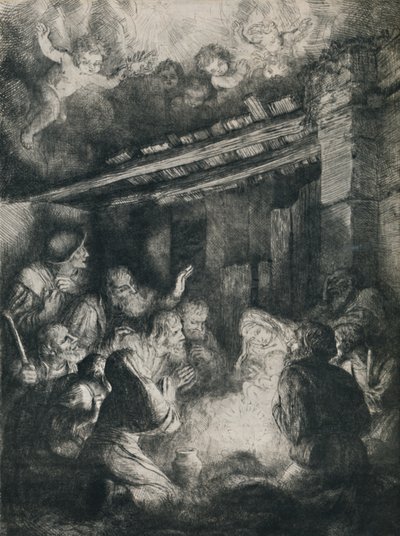 Çobanların Hayranlığı, 1922. by Alphonse Legros