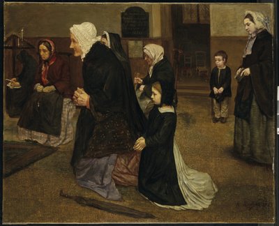 Angelus, 1859 by Alphonse Legros