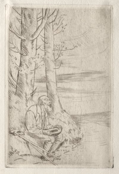 Kör Dilenci. by Alphonse Legros