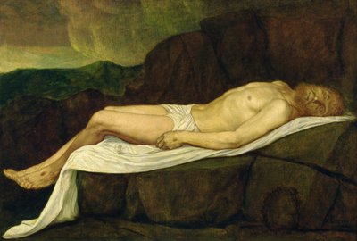 Ölü İsa, 1888 by Alphonse Legros