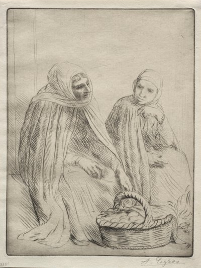 Yumurta Tüccarları 1. Plaka. by Alphonse Legros