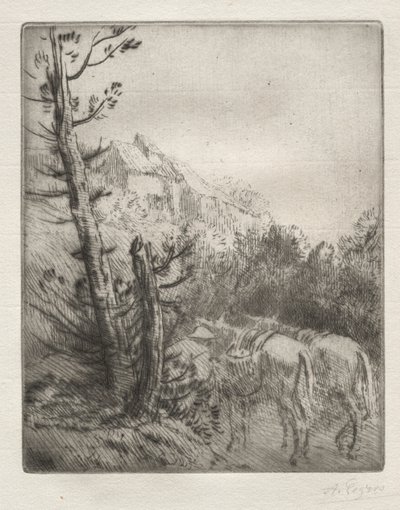 Tepedeki Çiftlik by Alphonse Legros