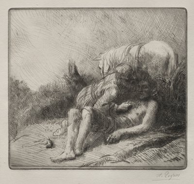 İyi Samiriyeli by Alphonse Legros