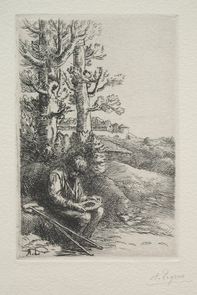 Küçük Dilenci. by Alphonse Legros