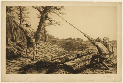 LumberJacks, ikinci plaka by Alphonse Legros