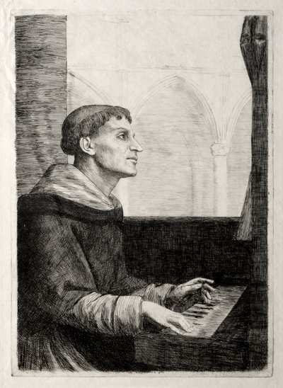 Organdaki Keşiş by Alphonse Legros