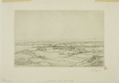 Gölün Yakınındaki Ova by Alphonse Legros