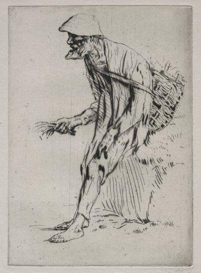 Kırmızı Pimpernel Satıcısı. by Alphonse Legros