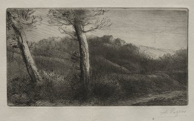Çimlere Uzanmış Gezgin by Alphonse Legros