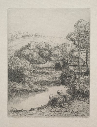 Yıkama Evi Le Lavoir, Dite Les Laveuses. by Alphonse Legros