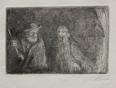 iki çoban by Alphonse Legros