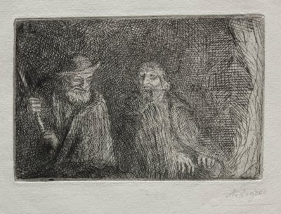 İki Çoban İki Çoban. by Alphonse Legros