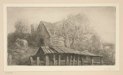 Eski Bir Han by Alphonse Legros