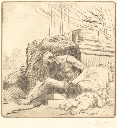 Yangın kurbanı Yangın kurbanı. by Alphonse Legros