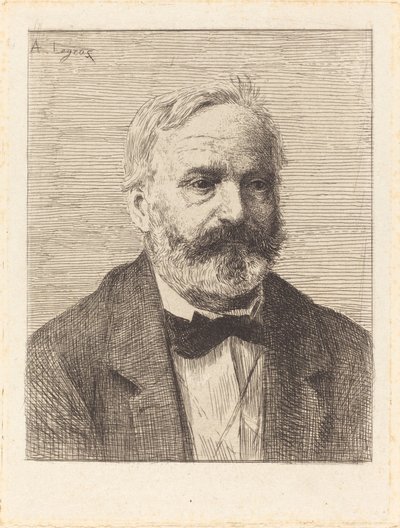 Victor Hugo, 1. plaka by Alphonse Legros