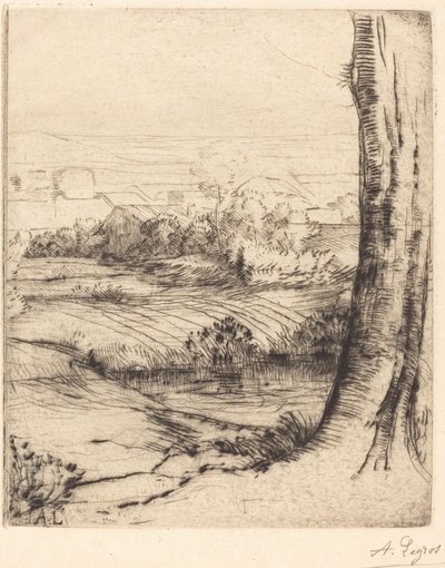 Sazlık Görünümü (reçine madeni para) by Alphonse Legros