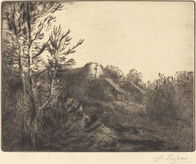 Çiftlik Görünümü by Alphonse Legros
